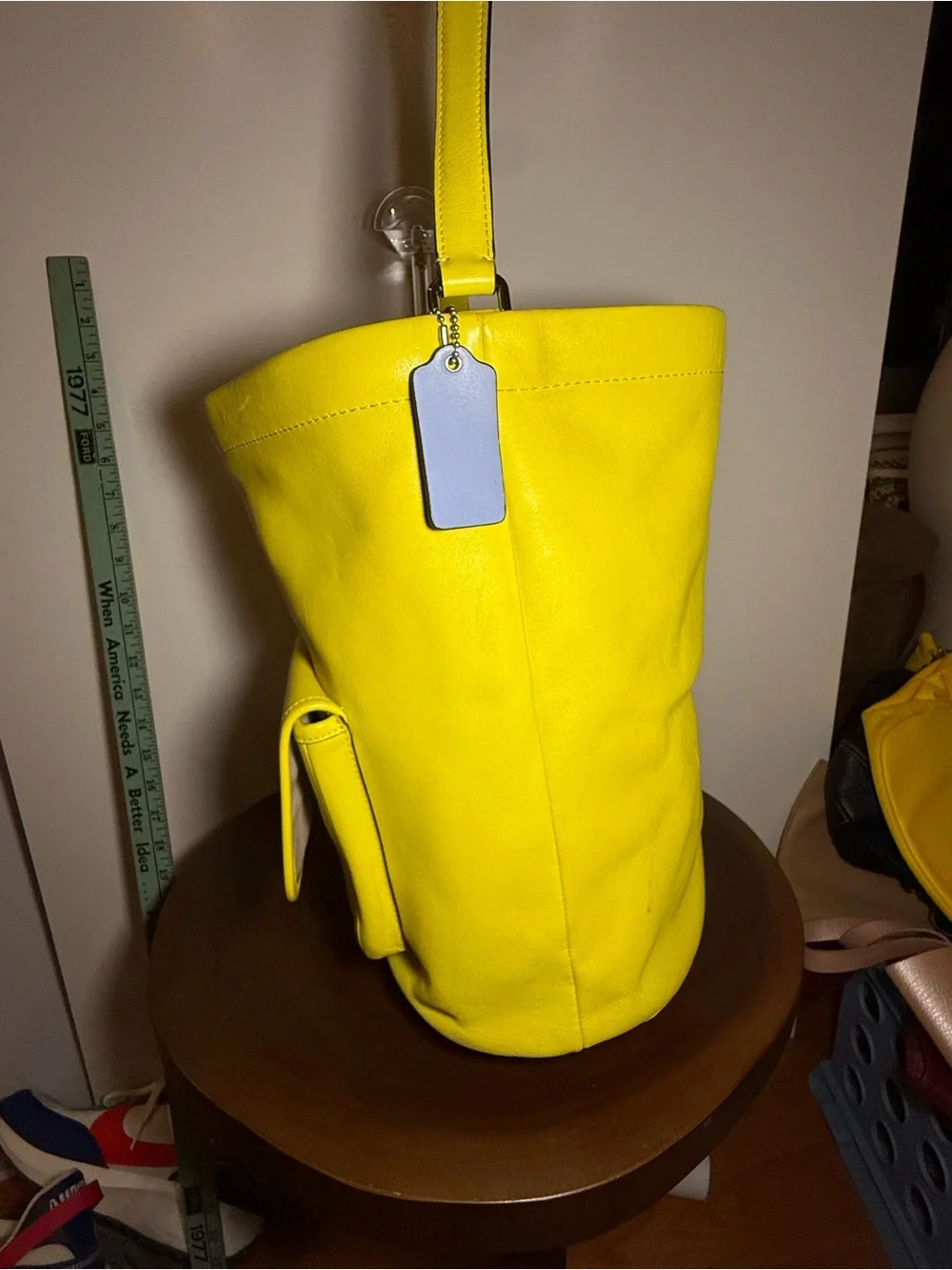 Coach Legacy Archival Bucket Bag | Rare Chartreuse Yellow Glove-Tanned Leather